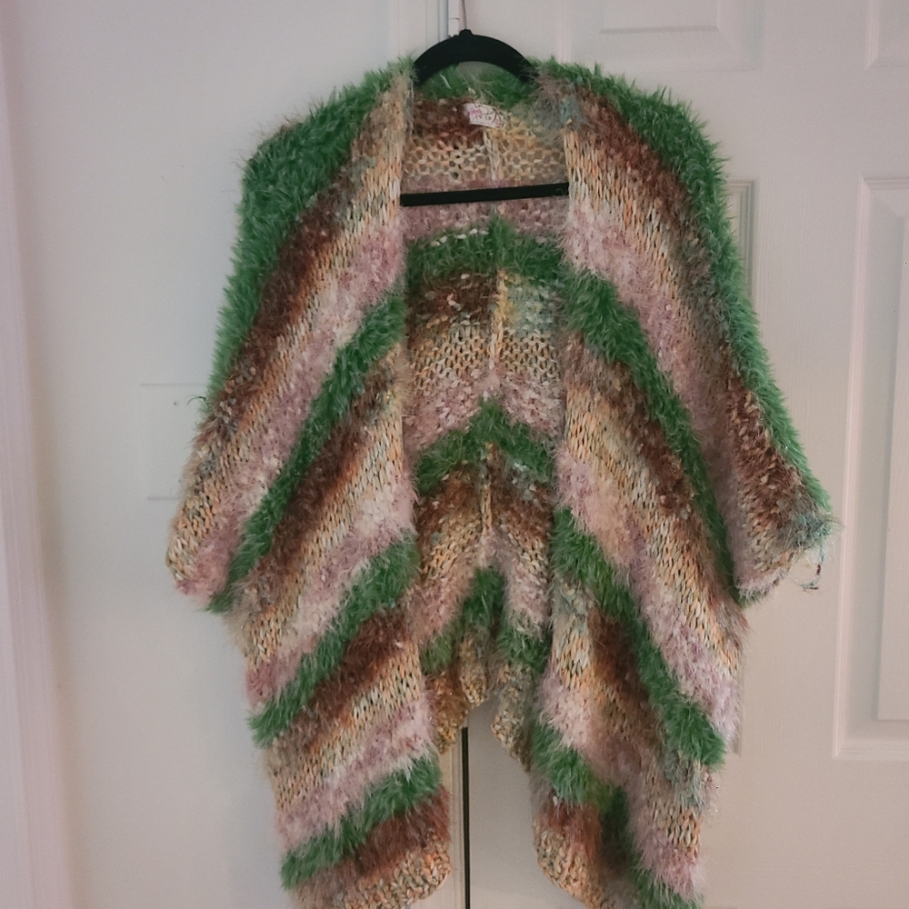 Multicolor Chevron Knit Sweater